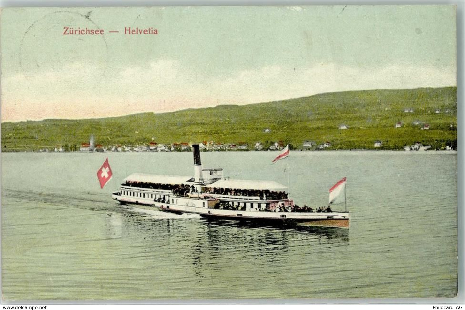 Zürichsee 1909 - Dampfer Helvetia - 39407397