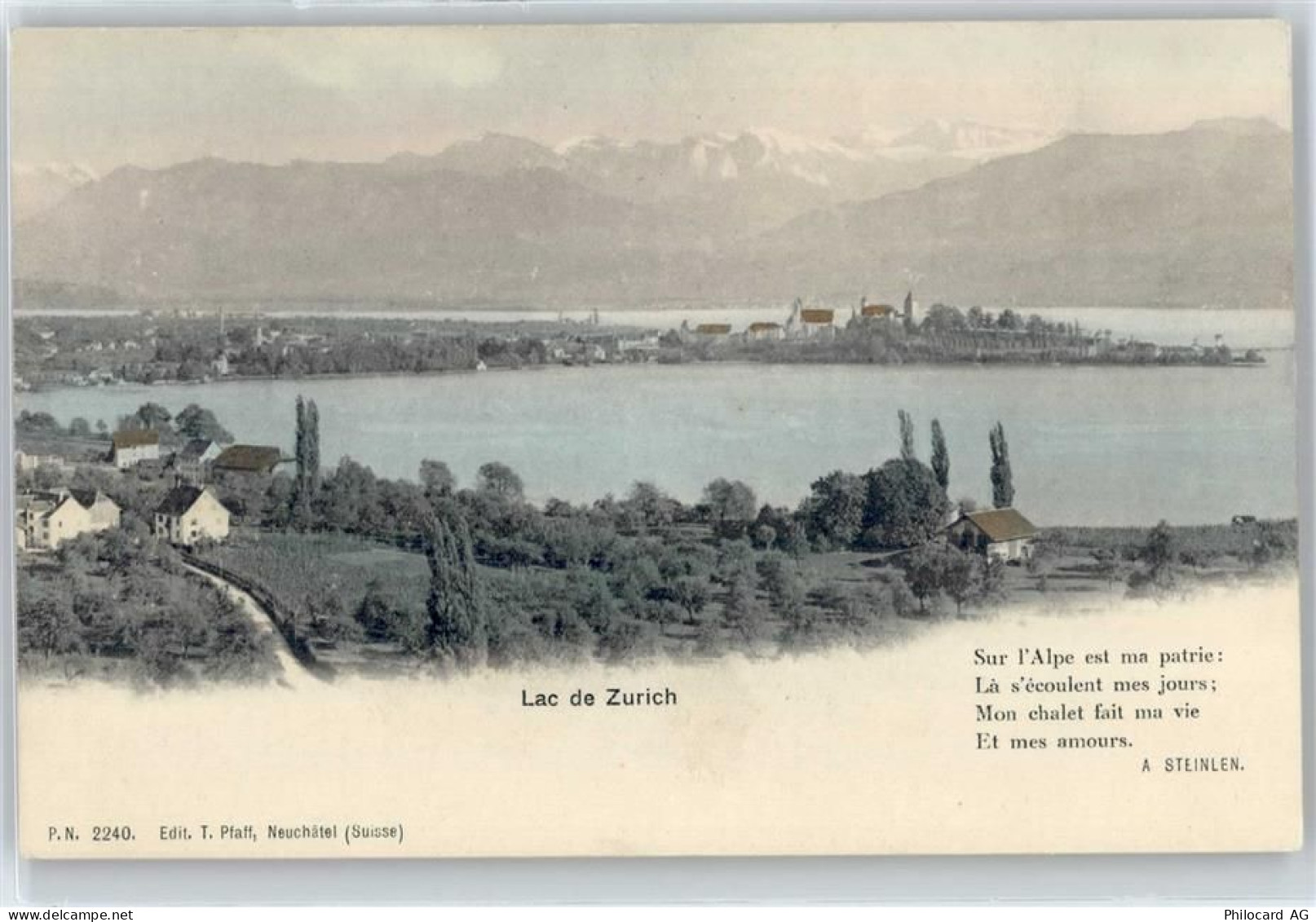 Zürichsee - Blick Richtung Alpen - 50943340