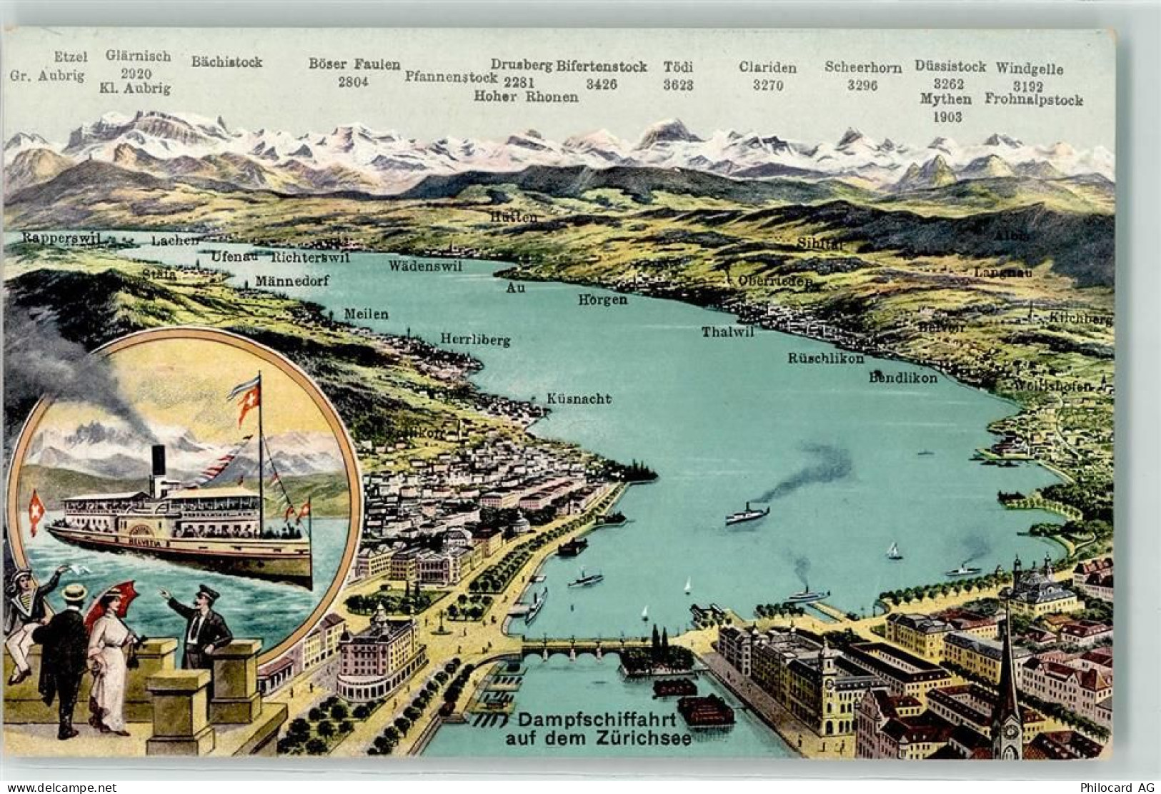 Zürichsee - Dampfschifffahrt auf dem Zürichsee DS Helvetia - 10614197