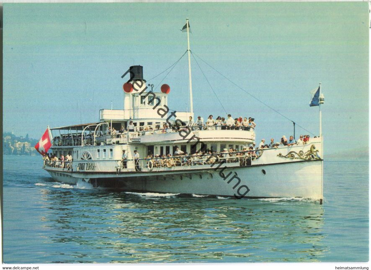 Zürichsee - Raddampfer Stadt Zürich - Verlag Rud. Suter AG Oberrieden
