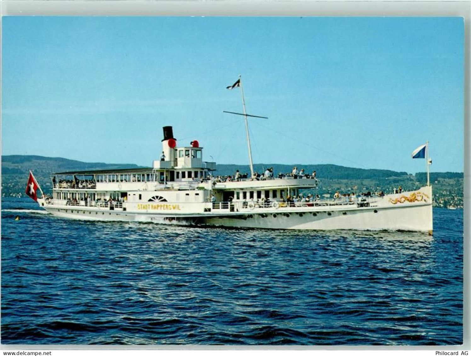 Zürichsee - Zürichsee Raddampfer Stadt Rapperswil Baujahr 1914 renoviert... - 10388865