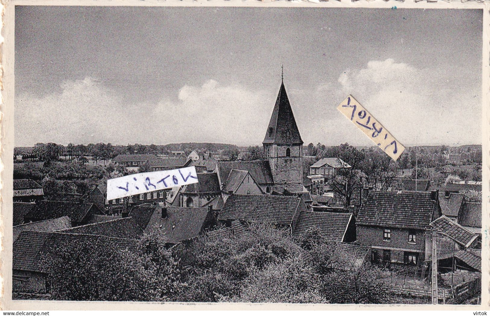 Zutendaal : De dorpskom  (  met zegel )