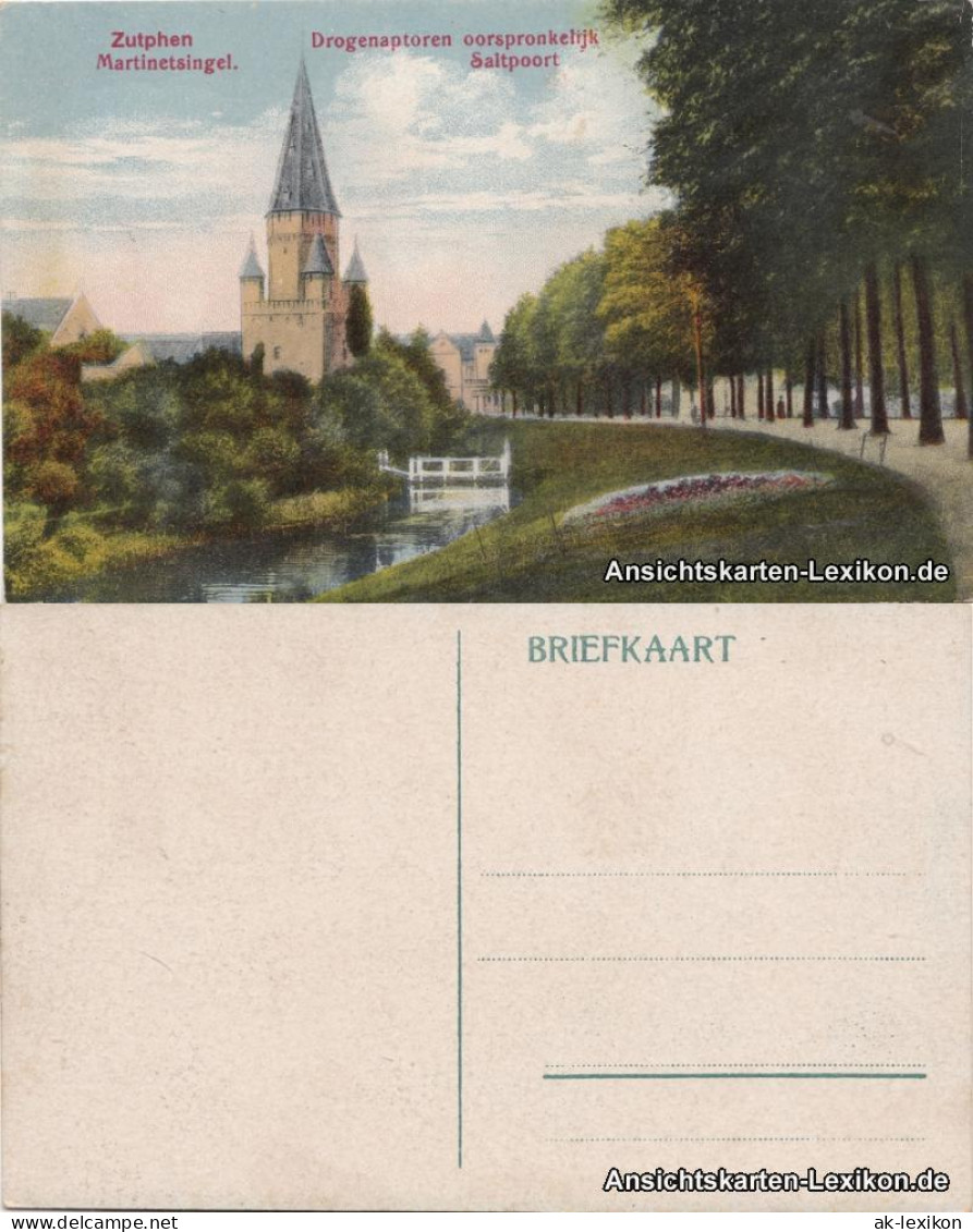 Zütphen Zutphen Martinetsingel - Drogenaptoren oorspronkeltjik Saltpoort 1917
