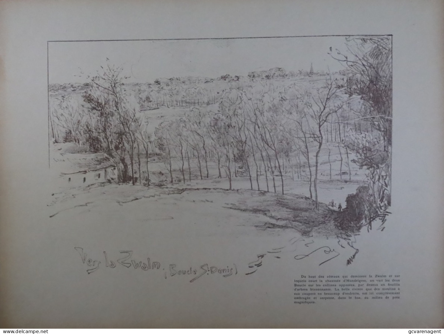 ZWALM.  BOUCLE ST DENIS     PRINT. A.HEINS    360 X 270 MM