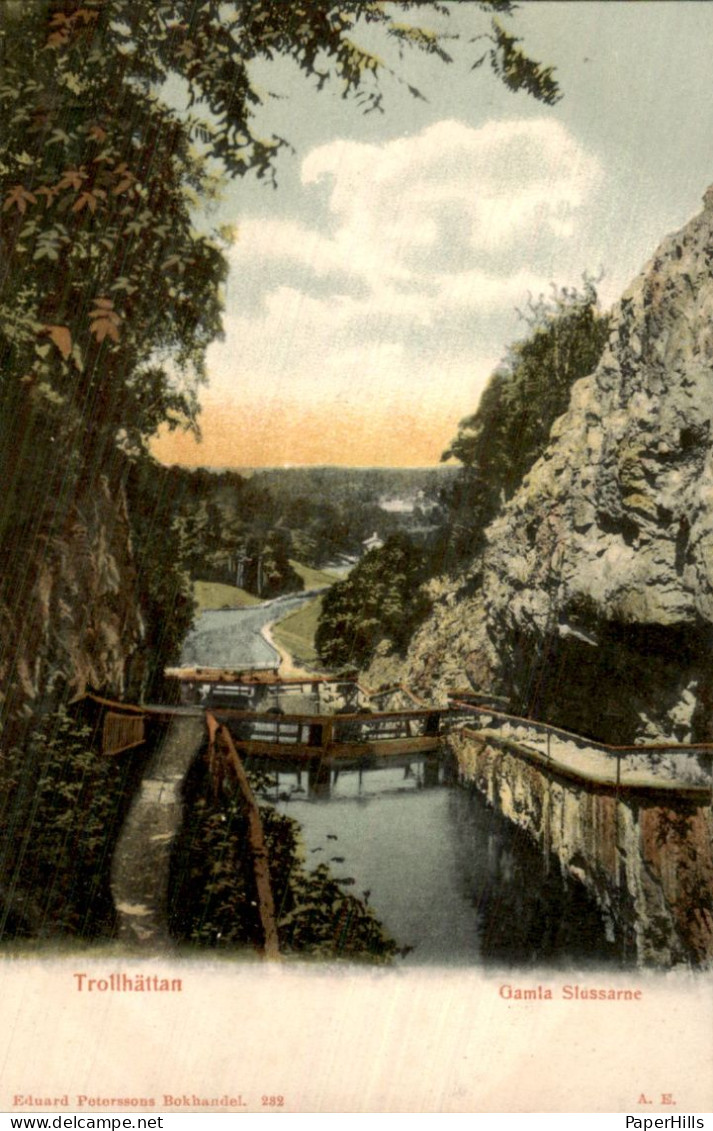 Zweden Sweden - Trollhättan - Gamla Slussarne