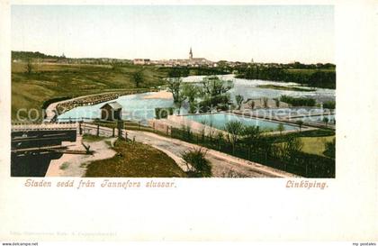Linkoeping Staden sedd fran Tannefors slussar