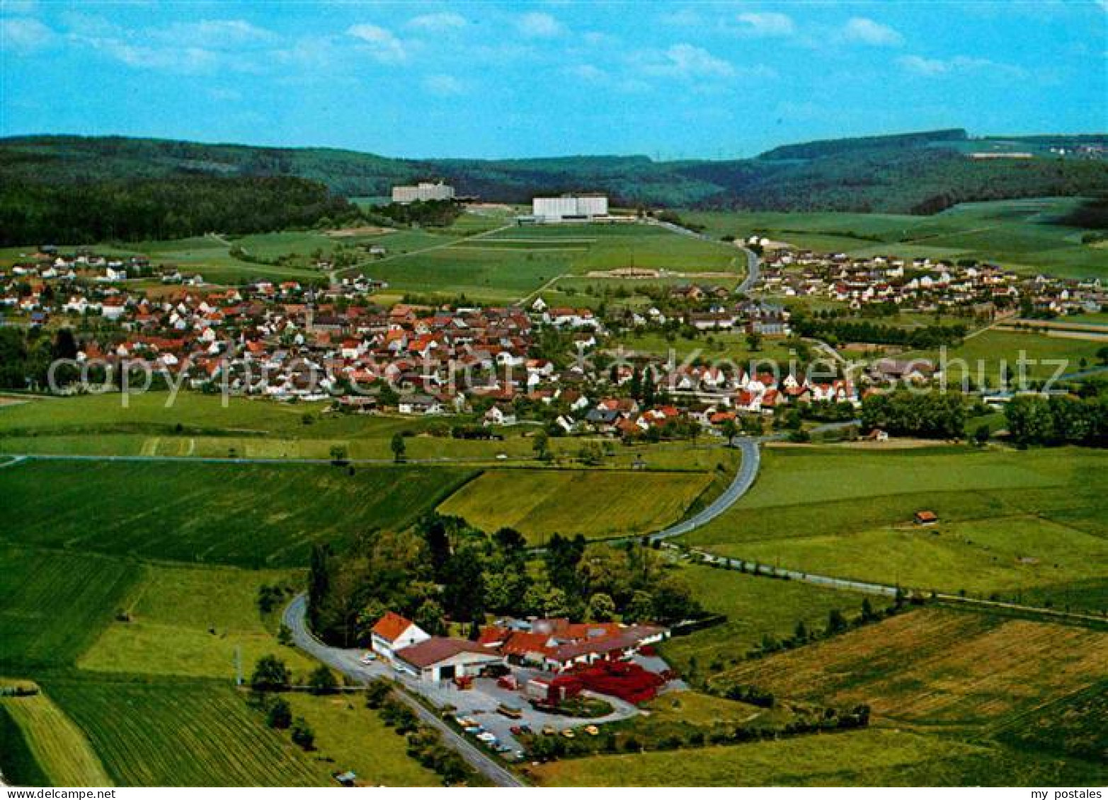 Zwesten Bad Fliegeraufnahme mit Hartwaldklinik