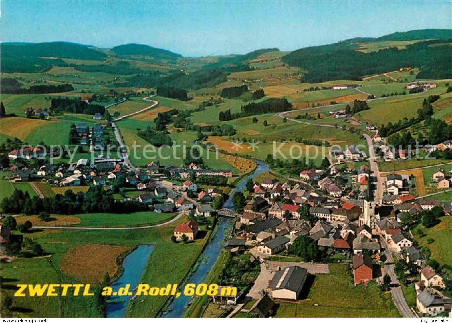 Zwettl Rodl Erholungsort Fliegeraufnahme