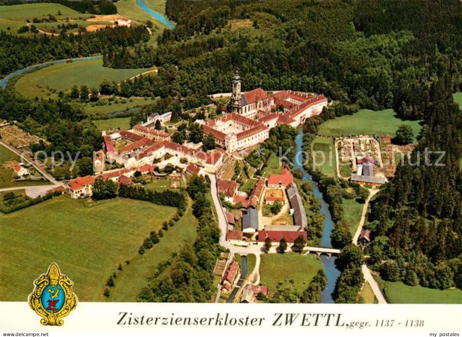 Zwettl Rodl Fliegeraufnahme Zisterzienserkloster Zwettl