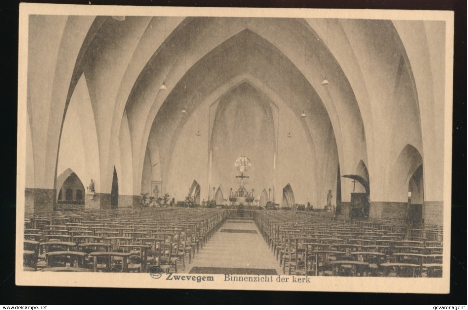 ZWEVEGEM     BINNENZICHT DER KERK