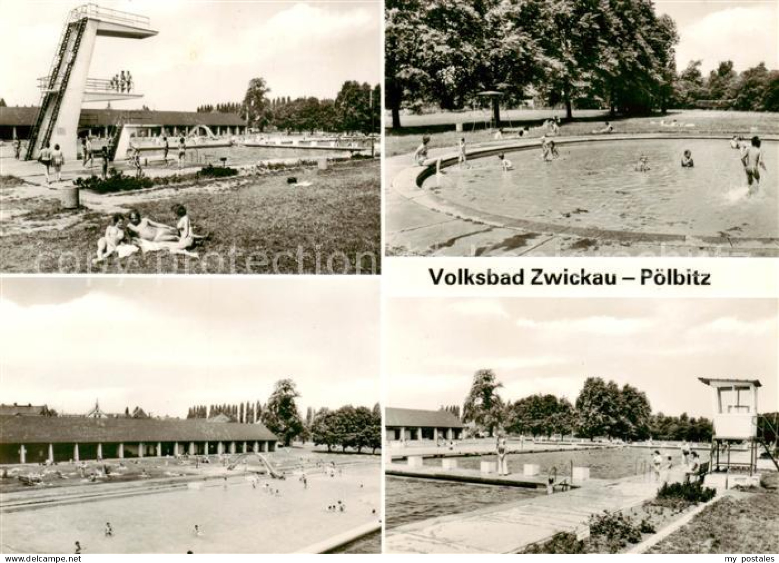Zwickau  Sachsen Volksbad Zwickau Poelbitz Teilansichten