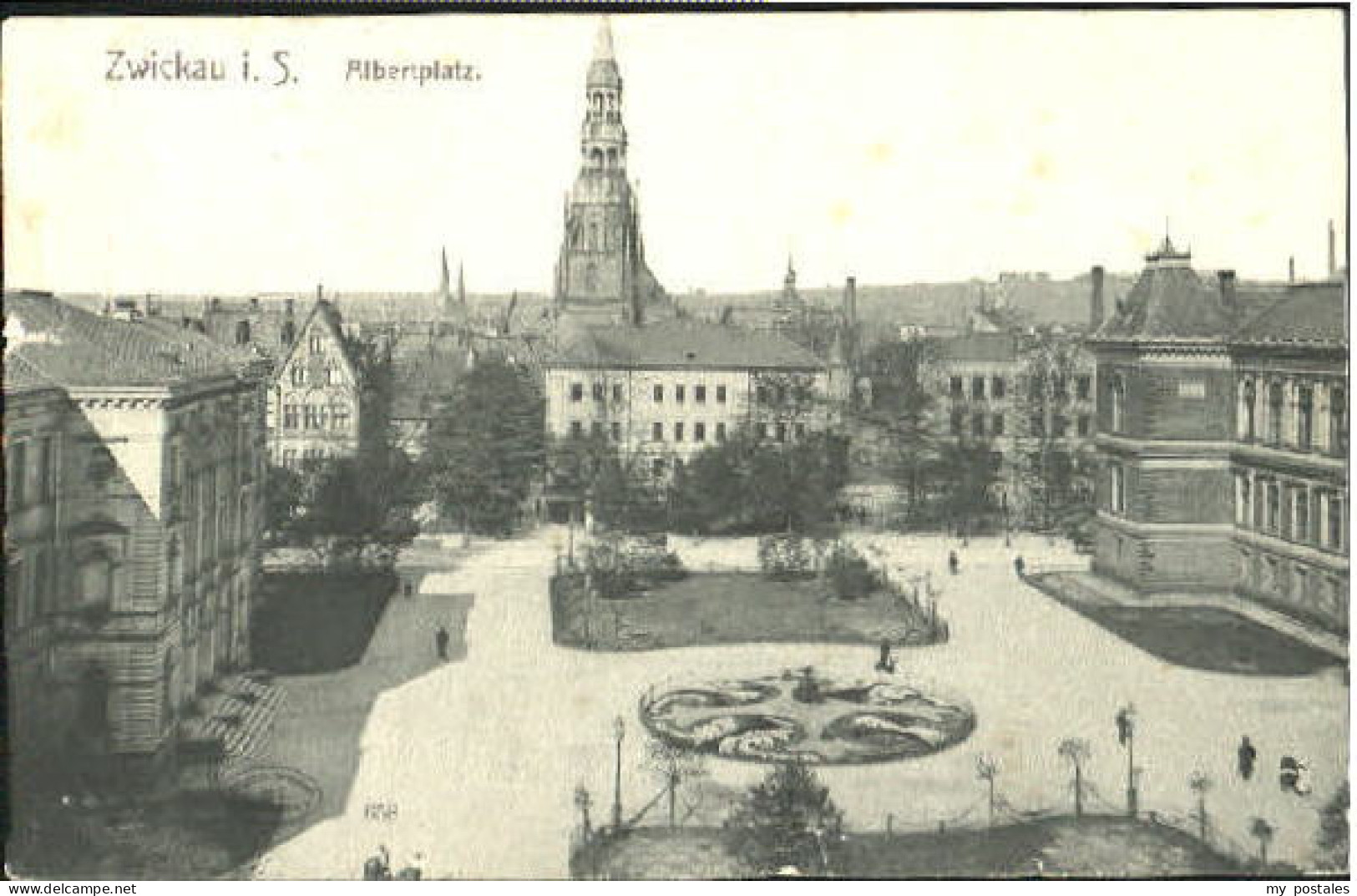 Zwickau Sachsen Zwickau Albertplatz x 1908