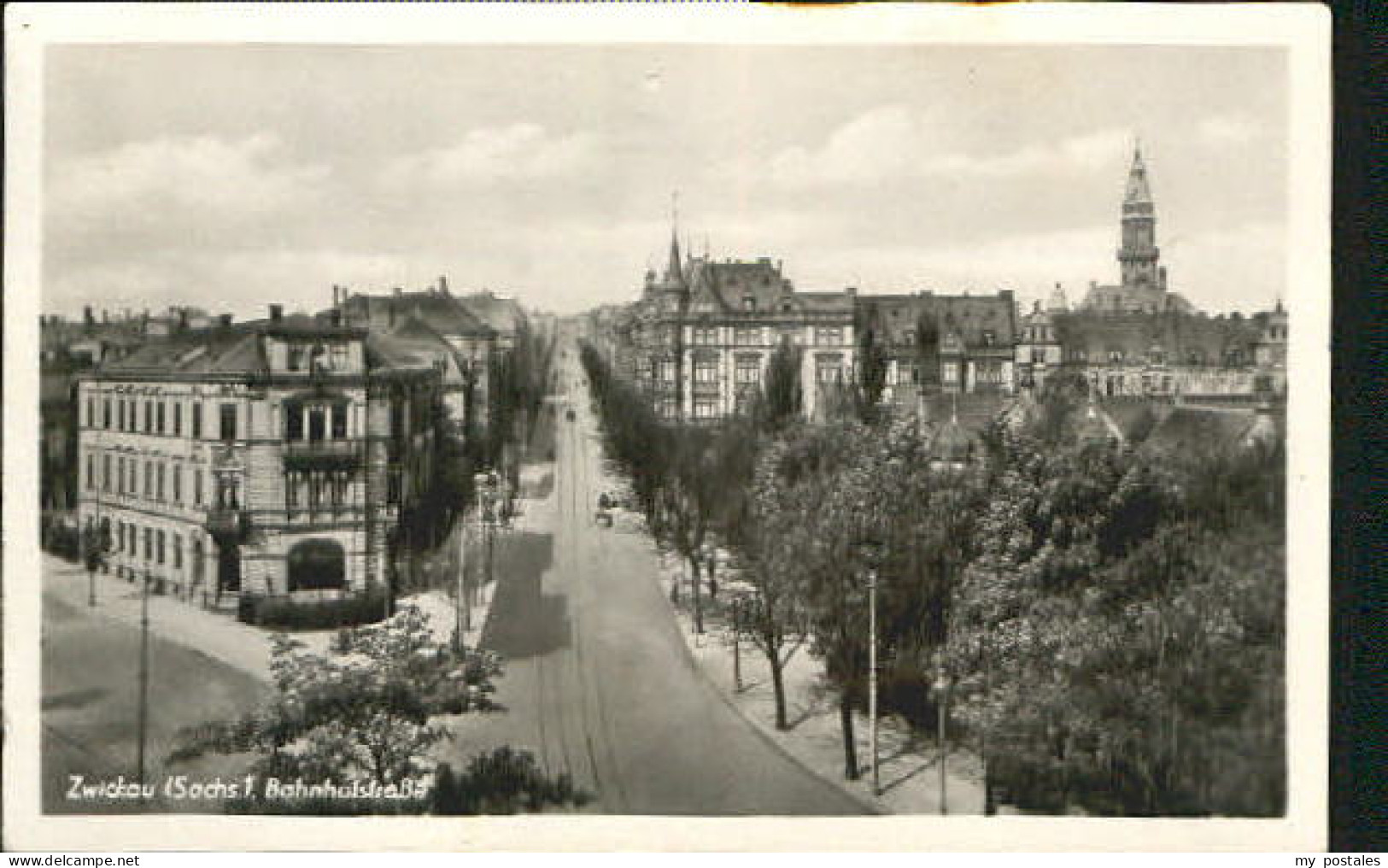 Zwickau Sachsen Zwickau Bahnhofstrasse x 1935