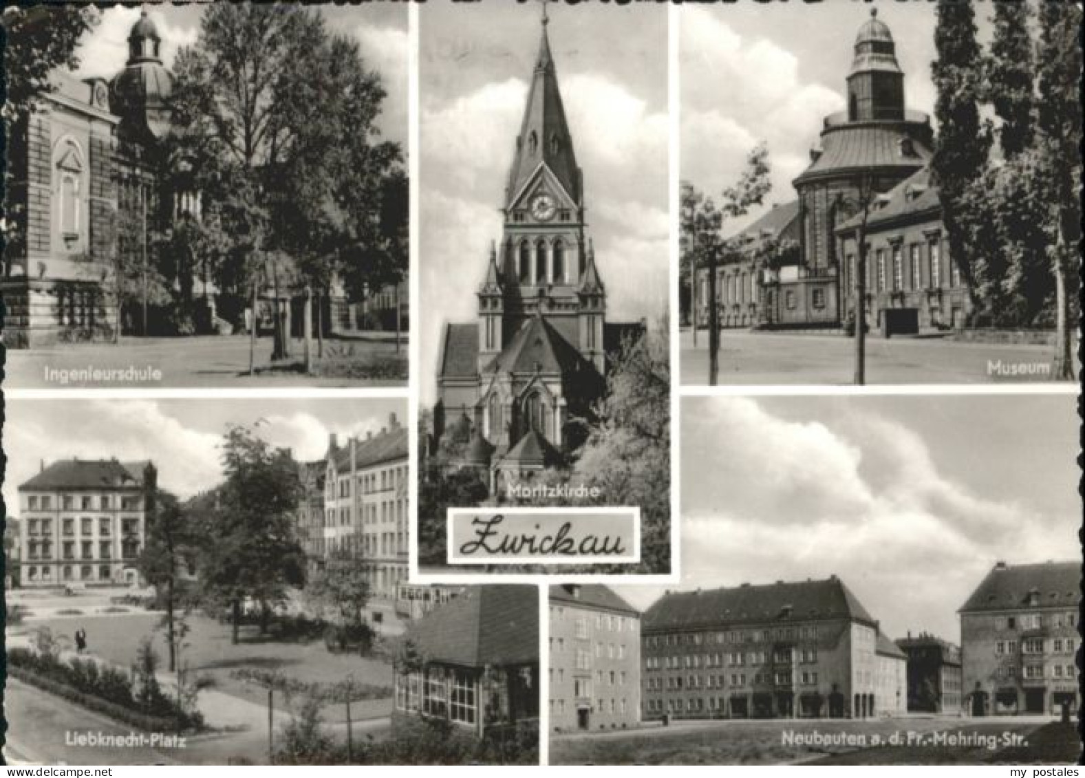 Zwickau Sachsen Zwickau Ingenieurschule Liebknechtplatz Moritzkirche Museum