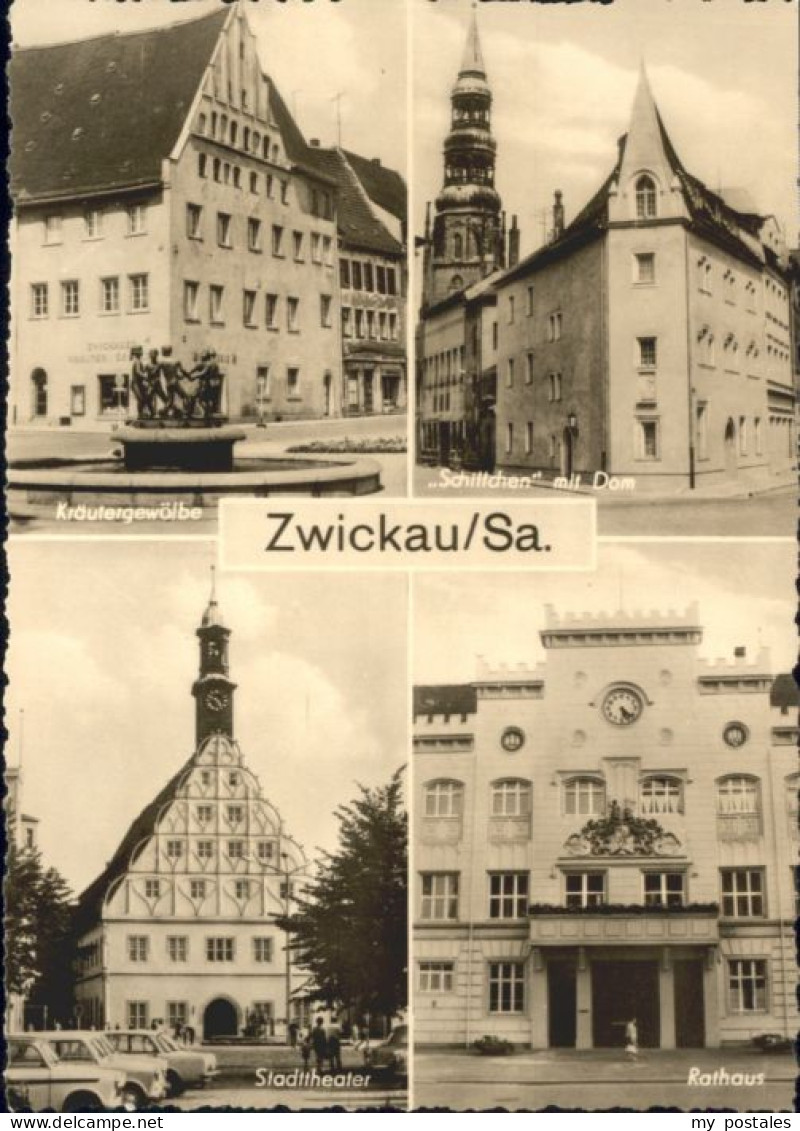 Zwickau Sachsen Zwickau Kraeutergewoelbe Dom Theater Rathaus *