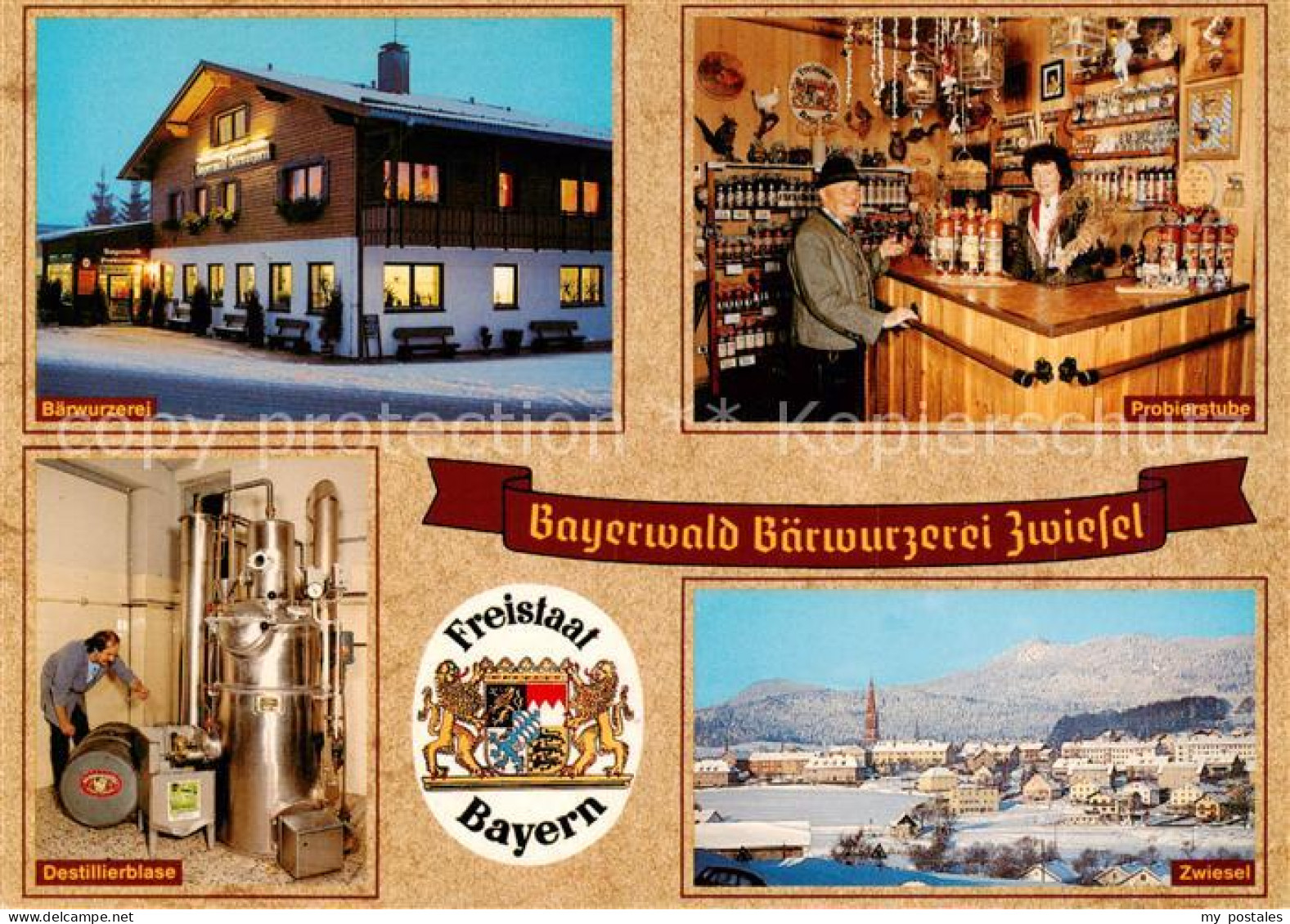 Zwiesel  Niederbayern Bayerwald Baerwurzerei Zwiesel Probierstube Destillierblas