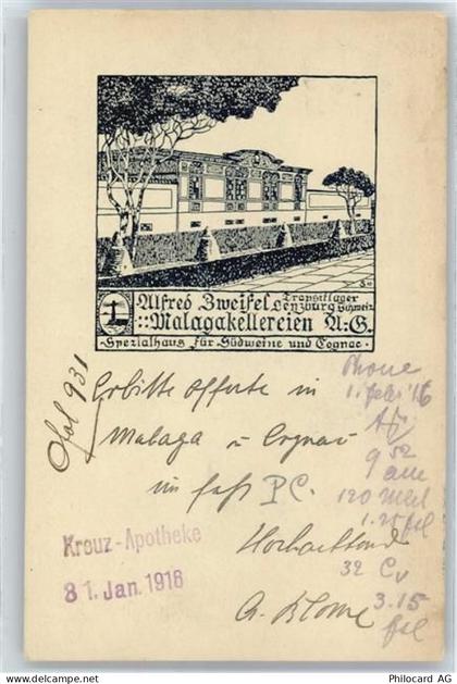 5600 Lenzburg - Malaga-Kellereien Alfred Zweifel - 50573639