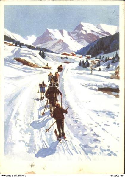 Menziken Kinder auf dem Weg zur Schule