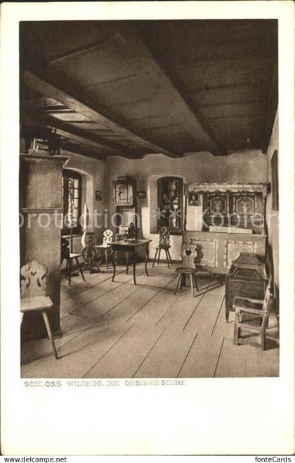 Wildegg Schloss Wildegg Gesindestube