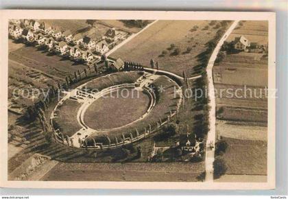 Windisch AG Roemisches Amphitheater Fliegeraufnahme