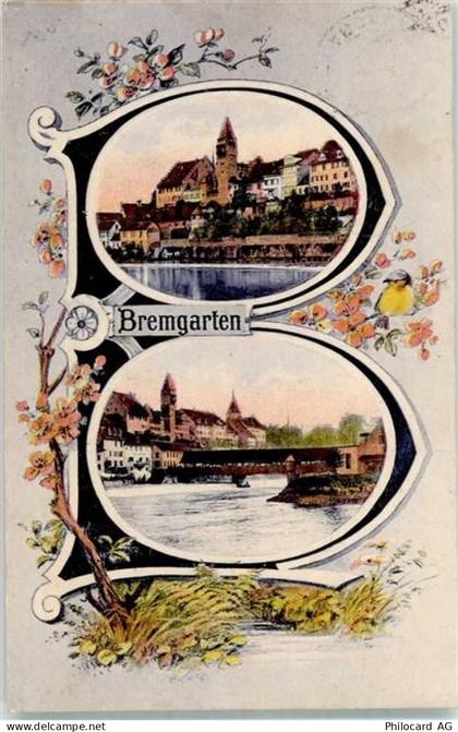5620 Bremgarten AG 1912 - Buchstabenkarte - 13636309