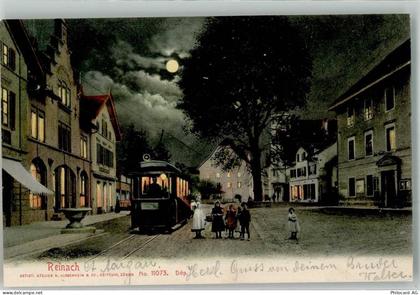 5734 Reinach AG 1904 - Straßenbahn bei Mondschein - 13650748