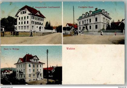 5610 Wohlen AG Foto AK Aargauische Kreditanstalt Bank Freiämter Bank - 13666484