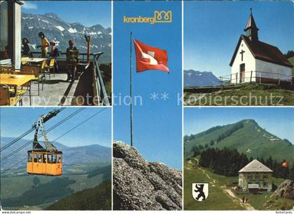 Kronberg Saentis Hotelterrasse Luftseilbahn Jakobsbad Kronberg Kapelle