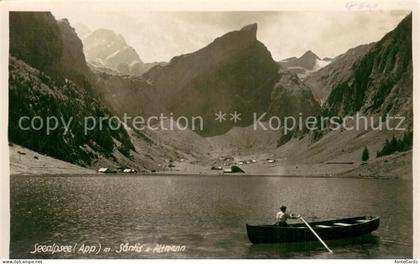 Seealpsee Saentis IR mit Saentis und Altmann