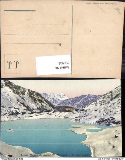 736933 Hospice du Grand St Bernard Versant italien Sembrancher Aosta