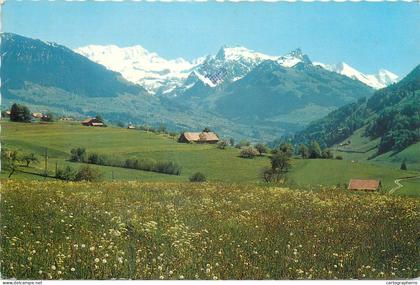 A5342 Switzerland Aeschi bei Spiez picturesque mountain scenery
