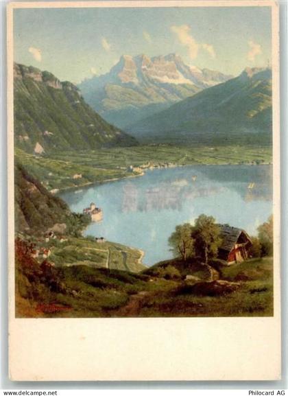 Arbaz Mayens-dArbaz sign. Chevannes Genfersee Pro Infirmis Schweiz Künst... - 39693690