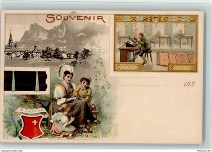 Kanton Schwyz - Guss aus 1898, Chocolat Herstellung, Berufe, gute Erhalt... - 13406107