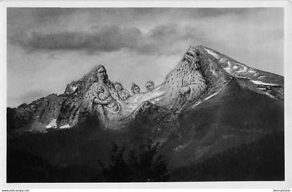 Postkarte Berchtesgaden Berchtesgaden Watzmann Salbei Berchtesgaden