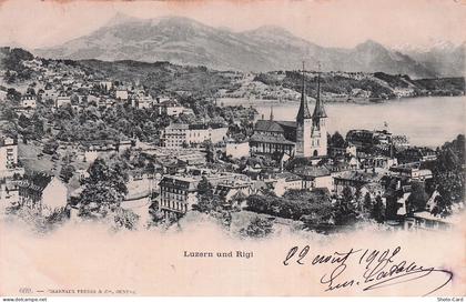 SUISSE LUCERNE LAC DES QUATRE CANTONS