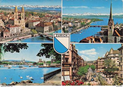 SUISSE ZURICH VUE DE LA VILLE ET DU LAC