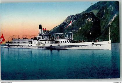 Vierwaldstättersee Raddampfer Victoria Binnenschiff - 10720728