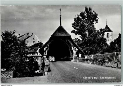 3270 Aarberg - Alte Holzbrücke Fahne - 10497574