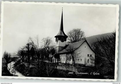 2608 Courtelary 1960 Foto AK Kirche Feldpost Füs.Stabskp. 23 - 38021995