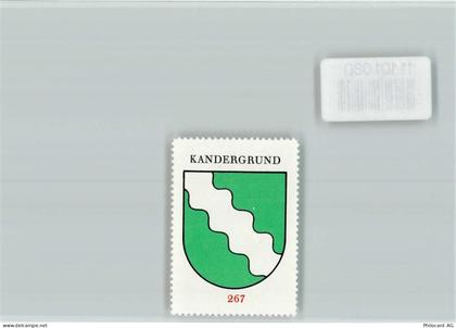 3716 Kandergrund Bunderbach - Vignette Wappen Kaffee Hag ca 1920-1940 Ka... - 11101080