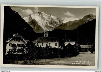 3814 Gsteigwiler Gsteig b. Interlaken - Kirche mit Jungfrau - 10064113