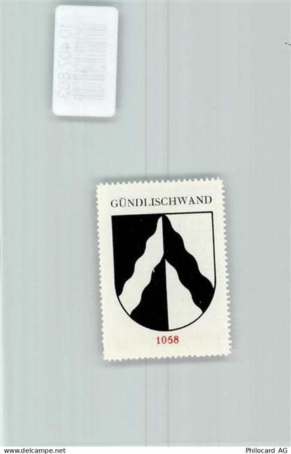 3815 Gündlischwand - Vignette Wappen Kaffee Hag 1920-1940 - 10407883