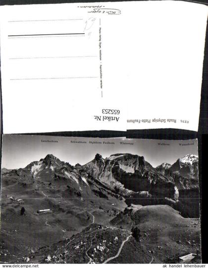 655253,Foto Ak Route Schynige Platte Faulhorn Gündlischwand Interlaken