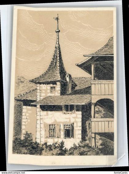 Bern BE Bern Zeichnung von Schuelern Gymnasium Bern