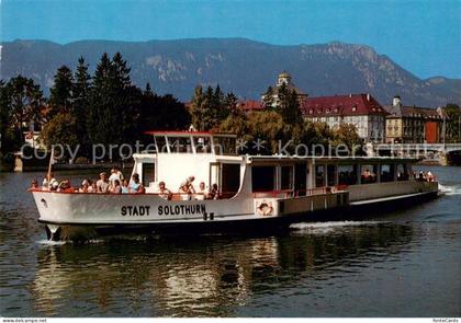 Biel Bienne BE Motorschiff Stadt Solothurn Aareschiffahrt Solothurn Biel
