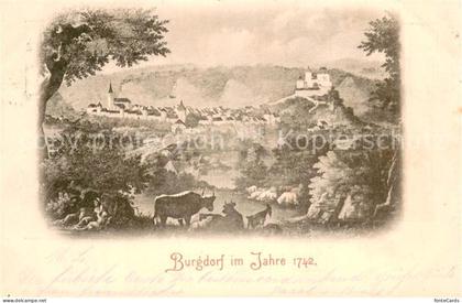 Burgdorf BE Panorama mit Schloss Burgdorf