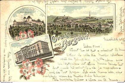 Burgdorf Bern Schloss Burgdorf Panorama Technikum