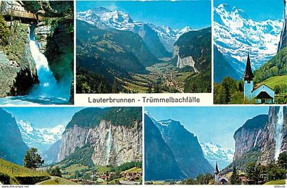 Carte Postale - Suisse - BE Berne - Lauterbrunnen - Trummelbachfâlle - Multivues - CPM - Carte Neuve - Voir Scans Recto-