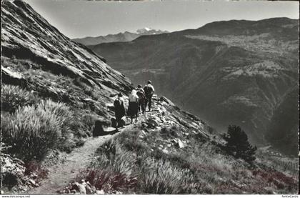 Loetschenpass Hoeheweg Loetschberg Suedrampe Hohtenn Ausserberg Fietschhorn