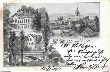 Lyss Aarberg BE Brauerei Restaurant Bruecke Kirche